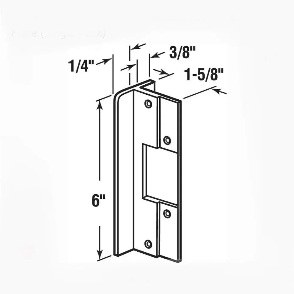 Prime-Line Latch Bolt Guard Plate Single Pack - Picture 7 of 13